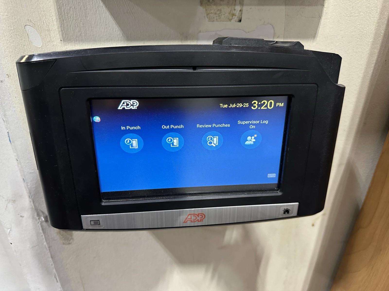 ADP InTouch 9100 Kronos Time Clock Touch LCD Display