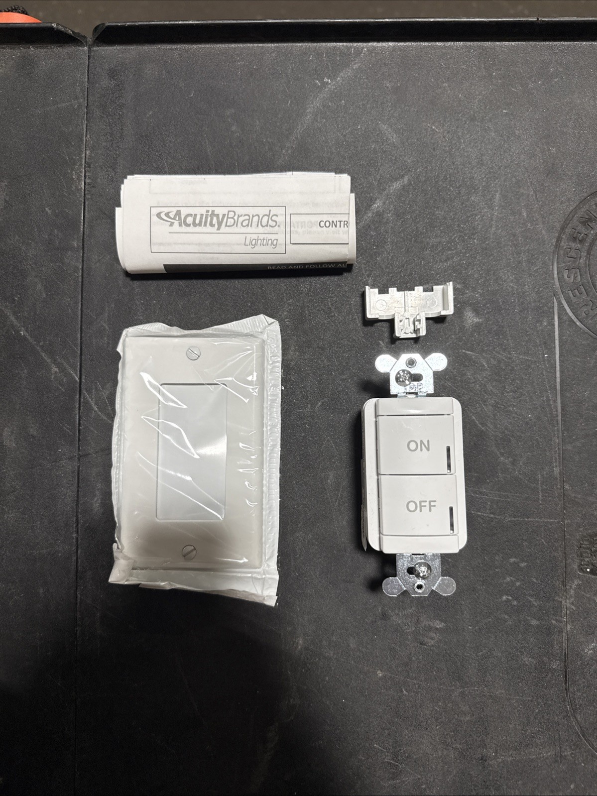 Acuity Controls NPODM WH Low Voltage Push-Button Wallpod, White