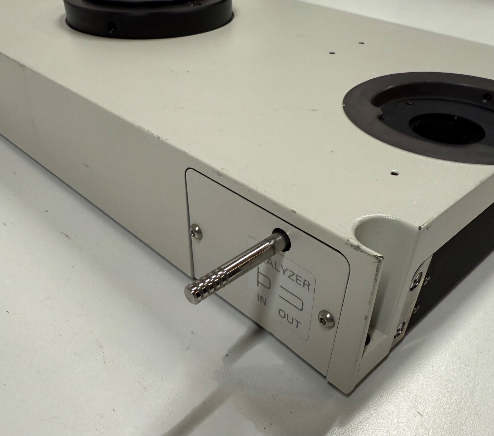 Nikon Microscope Eclipse E800 Beam Splitter Module Analyzer FM Cube