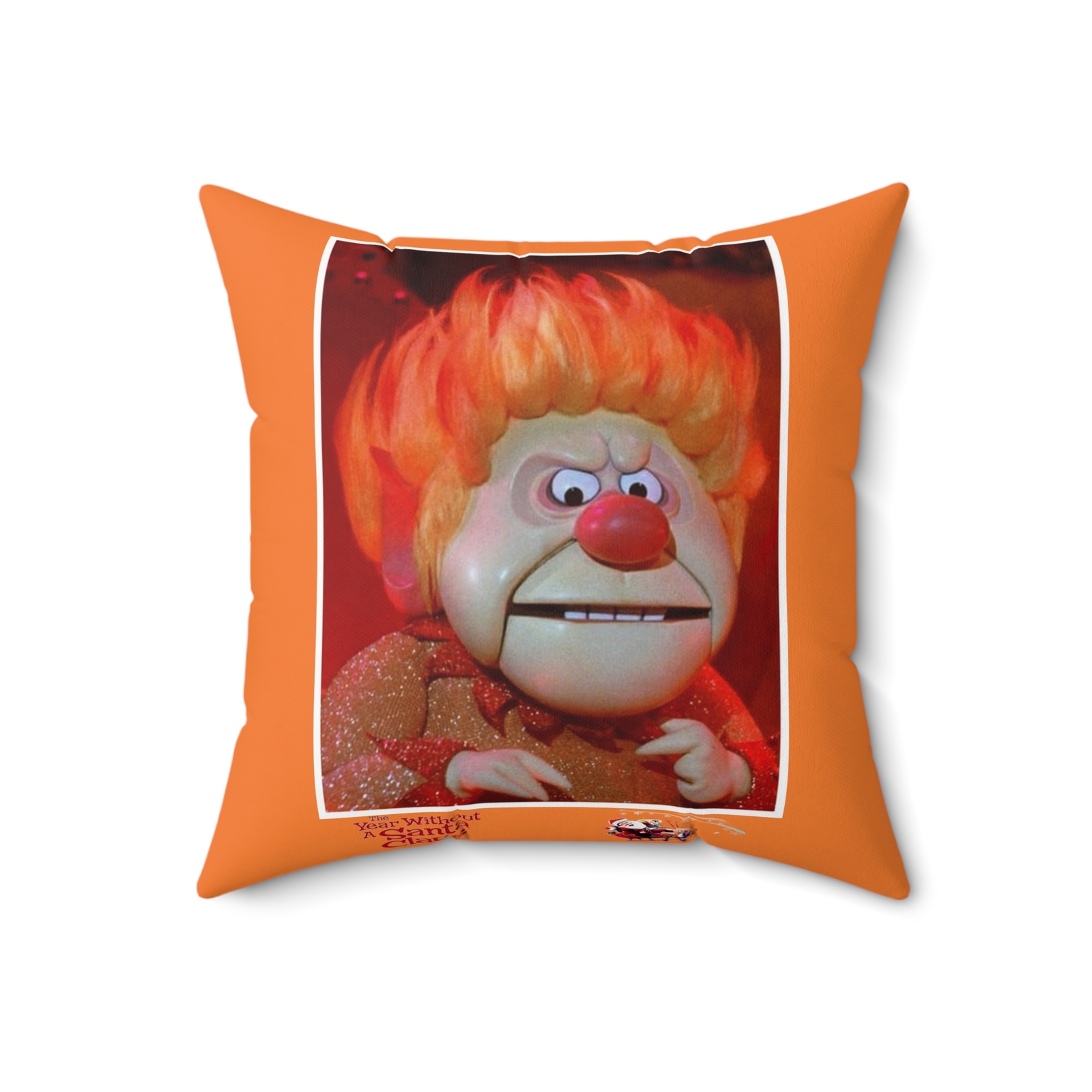 A World Without Christmas Heat Miser Pillow Spun Polyester Square Pillow