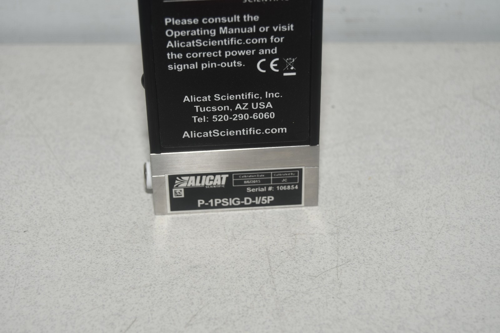 ^ Alicat P-1PSIG-D-I/5P Flow Controller #X8347