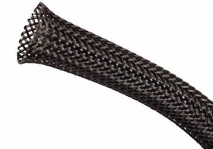 1/2" Black No-Fray Mesh Sleeving - (25 ft. spool)