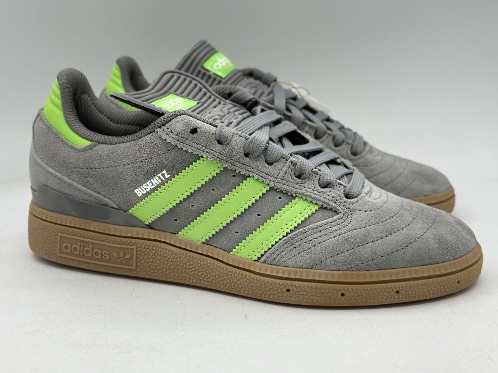 adidas Busenitz Grey Lime Skateboarding Shoes IE7273 Men’s Size 6 Women’s 7