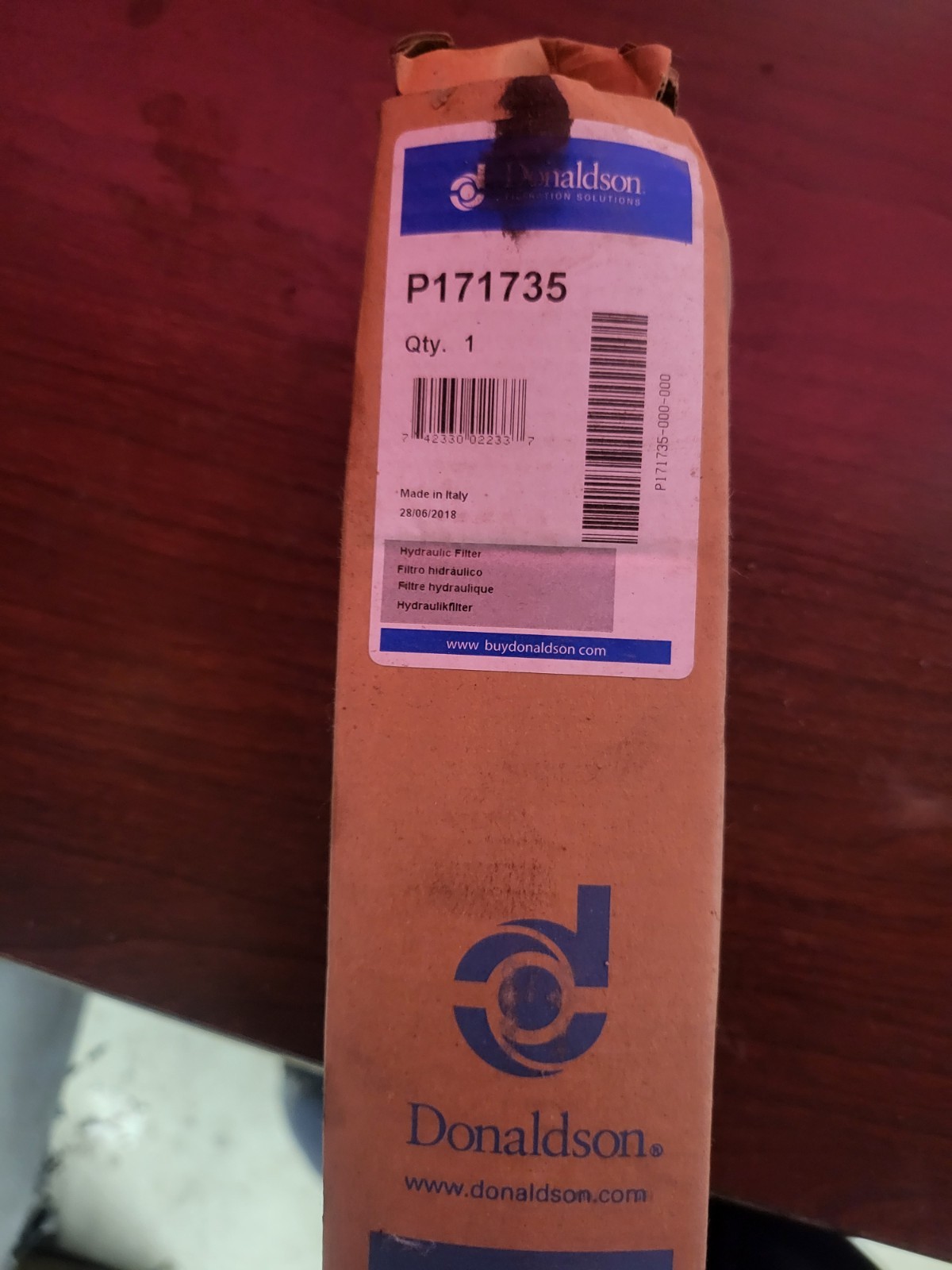 Donaldson P171735 Hydraulic Filter Cartridge
