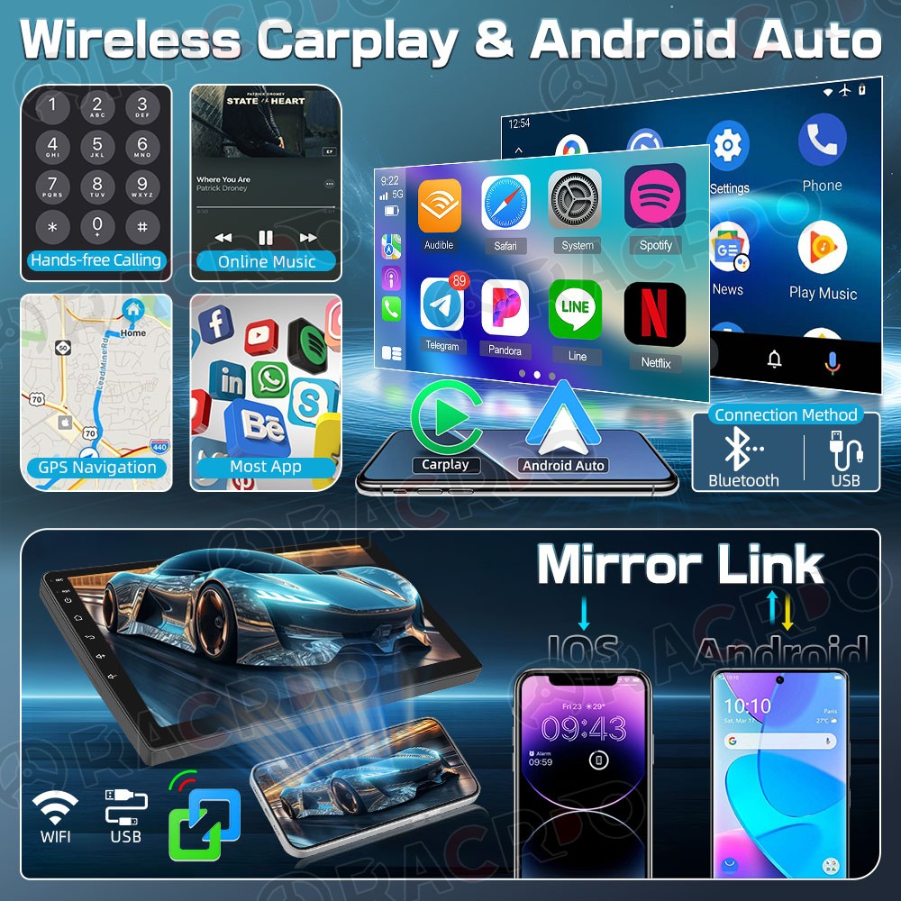 9'' For Chevrolet Camaro 2010-2015 Android 15 Apple Carplay Car Radio Stereo Cam