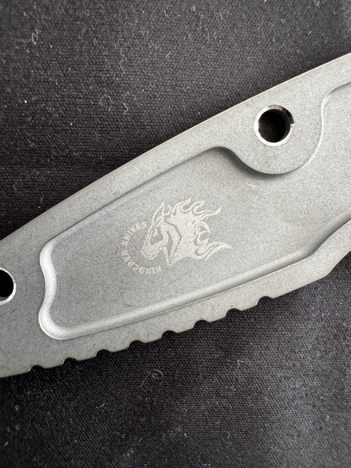 Hinderer Skinny Ellipse 3.5 Titanium Scale Working Finish Textured