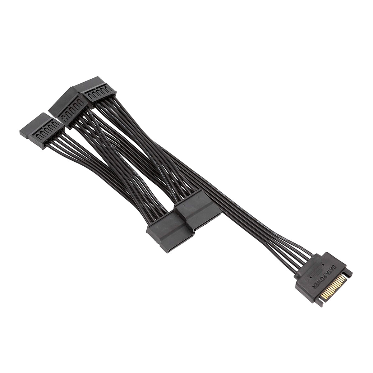 15 Pin SATA Power 1 Male To 5 Female Splitter Hard Drive Cable for HDD SSD