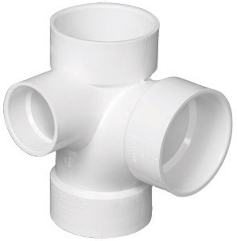 CHARLOTTE PIPE 3 x 3 x 3 x 2 DWV SANIT TEE W/LEFT SI DWV (DRAIN, WASTE AND VENT)
