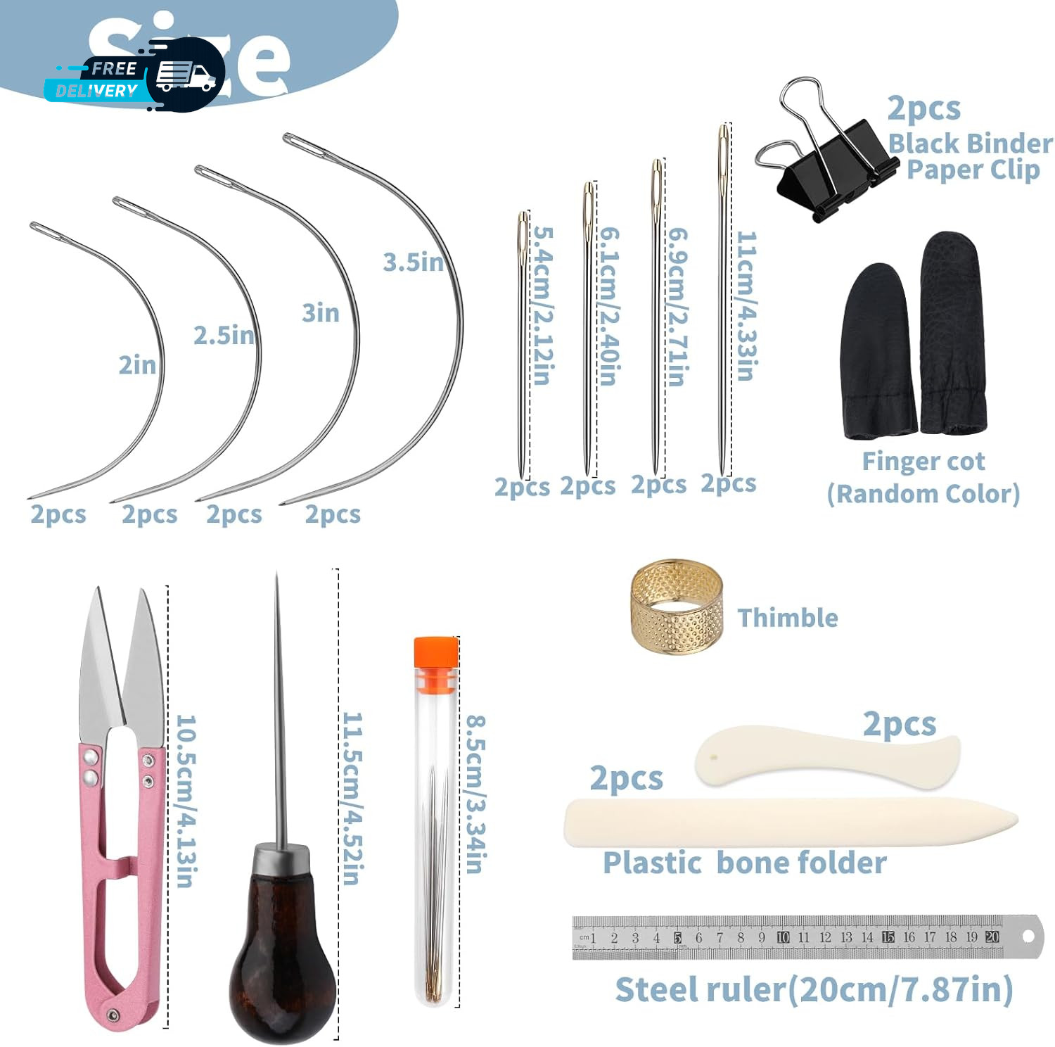 33 Pcs Book Binding Kits 4 Pcs Bone Folder Paper Creaser Paper Folding Tool Book