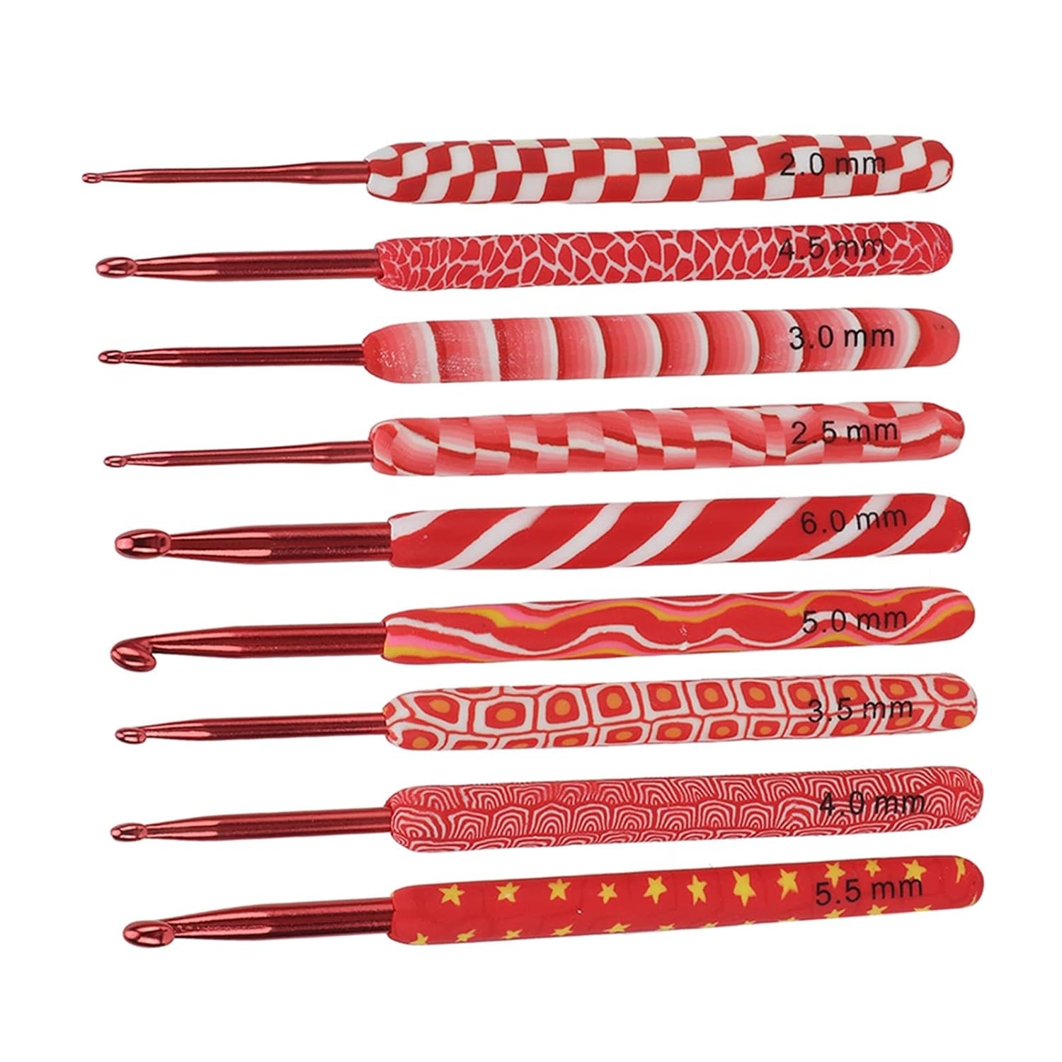 9Pcs Soft Handle Crochet Hook Set Yarn Weave Tools DIY Crochet Hooks Set with