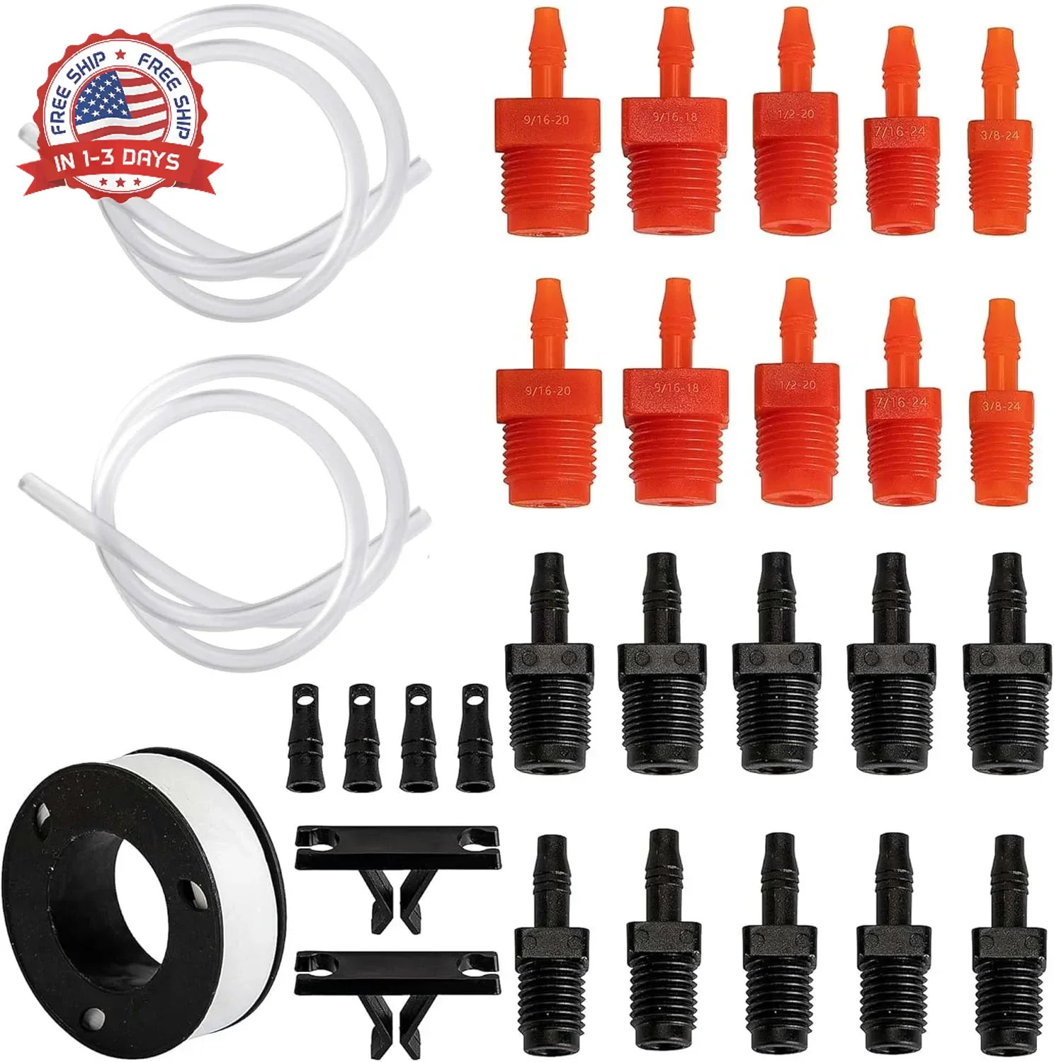 29 Pcs Master Cylinder Bleeder Replacement for 14151-Brake Bleeder Kit with 22"