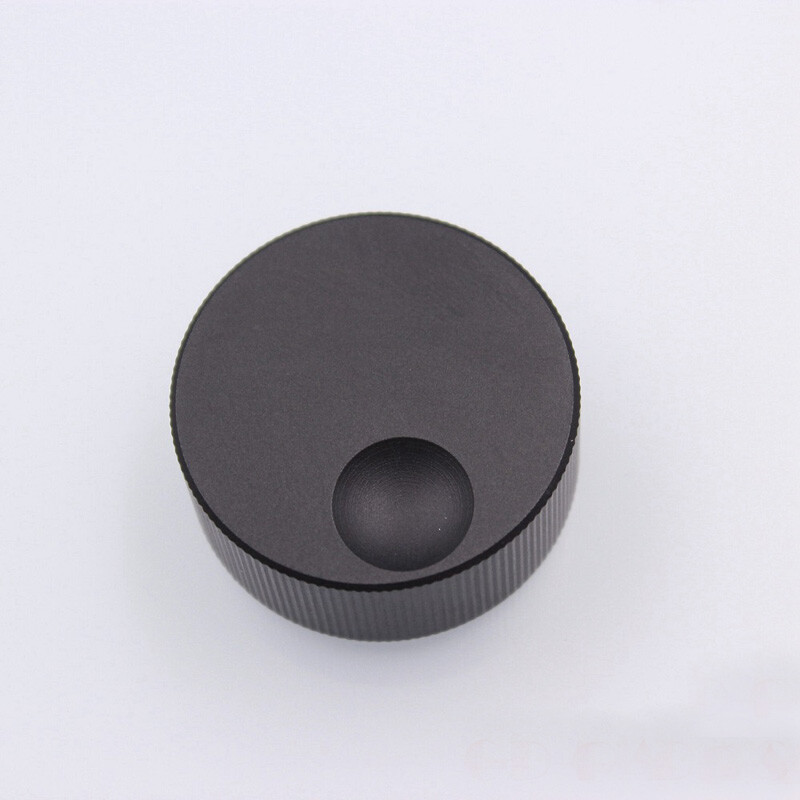 Black Machined Solid Aluminum Knob FR Radio Speaker DAC AMP Volume 32*13mm Lot*2