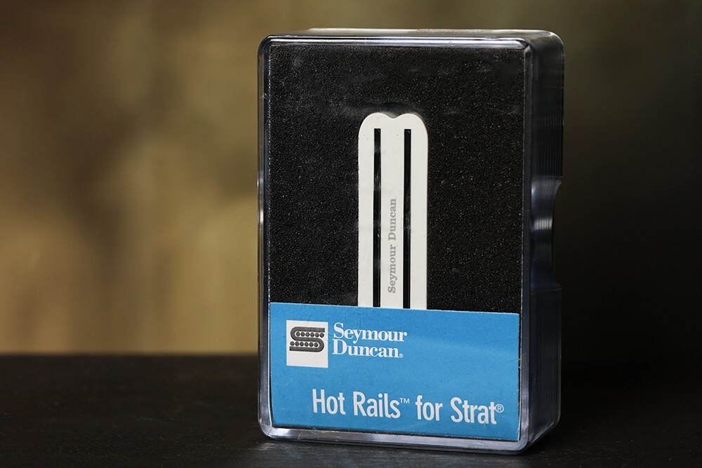 SEYMOUR DUNCAN SHR-1 Hot Rails Strat NECK Electric Guitar Pickup White Humbucker