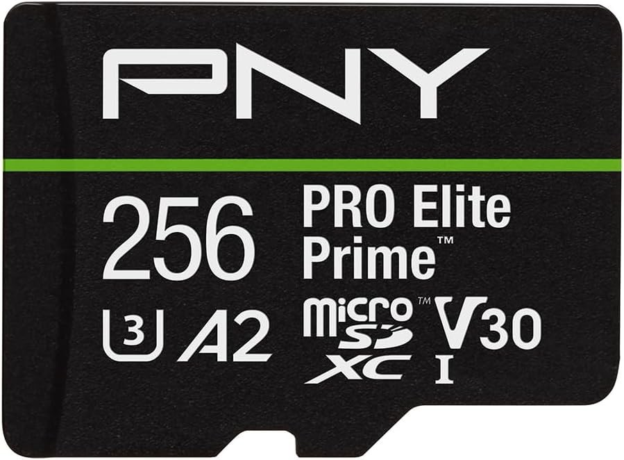 256GB PRO Elite Prime UHS-I microSDXC - Fast 4K Recording, A2 App Performance