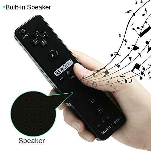 ChamZA Built-in Motion Plus 2 in 1 Wireless Remote Controller Gamepad for Wii/Wi