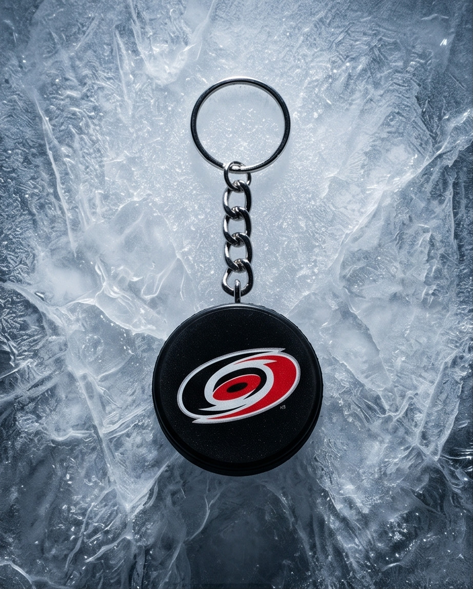 Carolina Hurricanes Mini Puck Key Chain by Inglasco