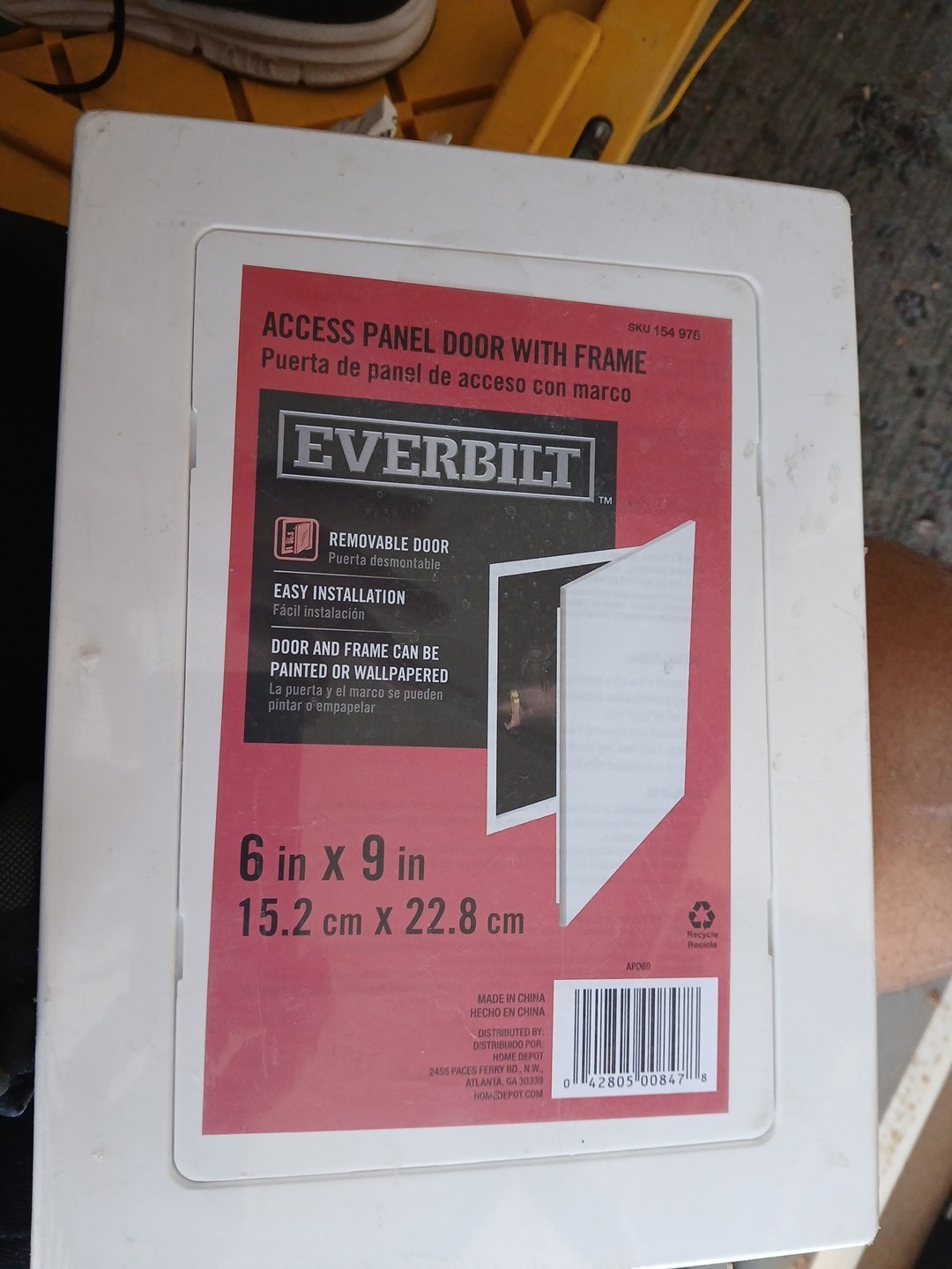 EVERBILT 154978 Access Panel with Frame 6 in. x 9 in. (1)