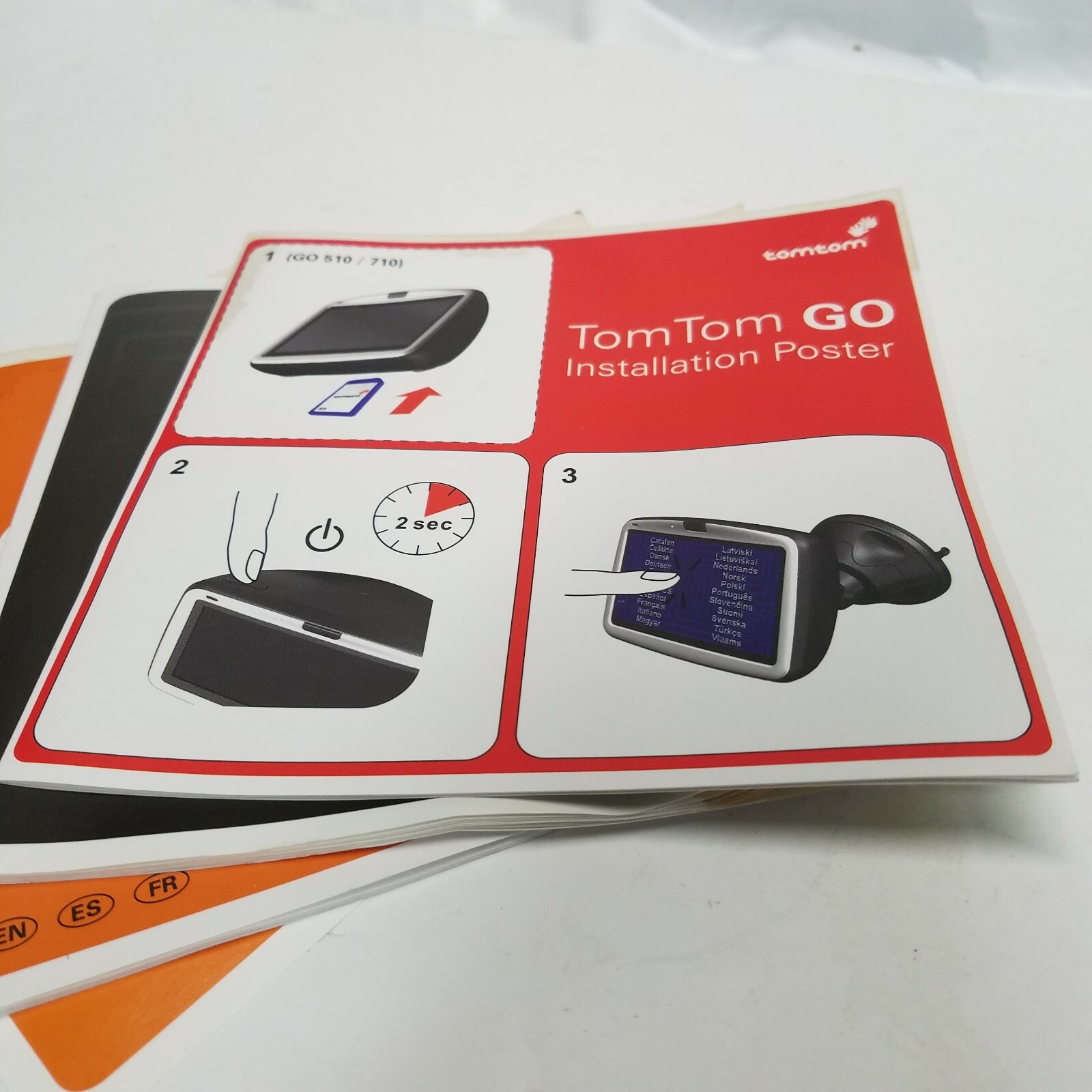 TomTom GO510 710 Includes CD Map, Auto Power Cord 4 Instruction Booklets Traffic