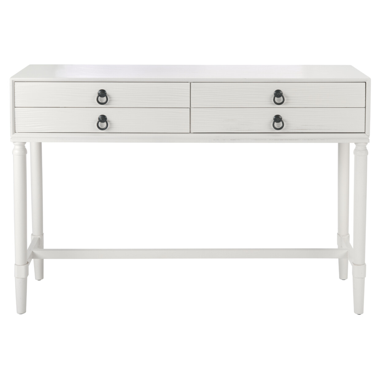 SAFAVIEH Aliyah 4-Drawer Console Table | Distressed White |