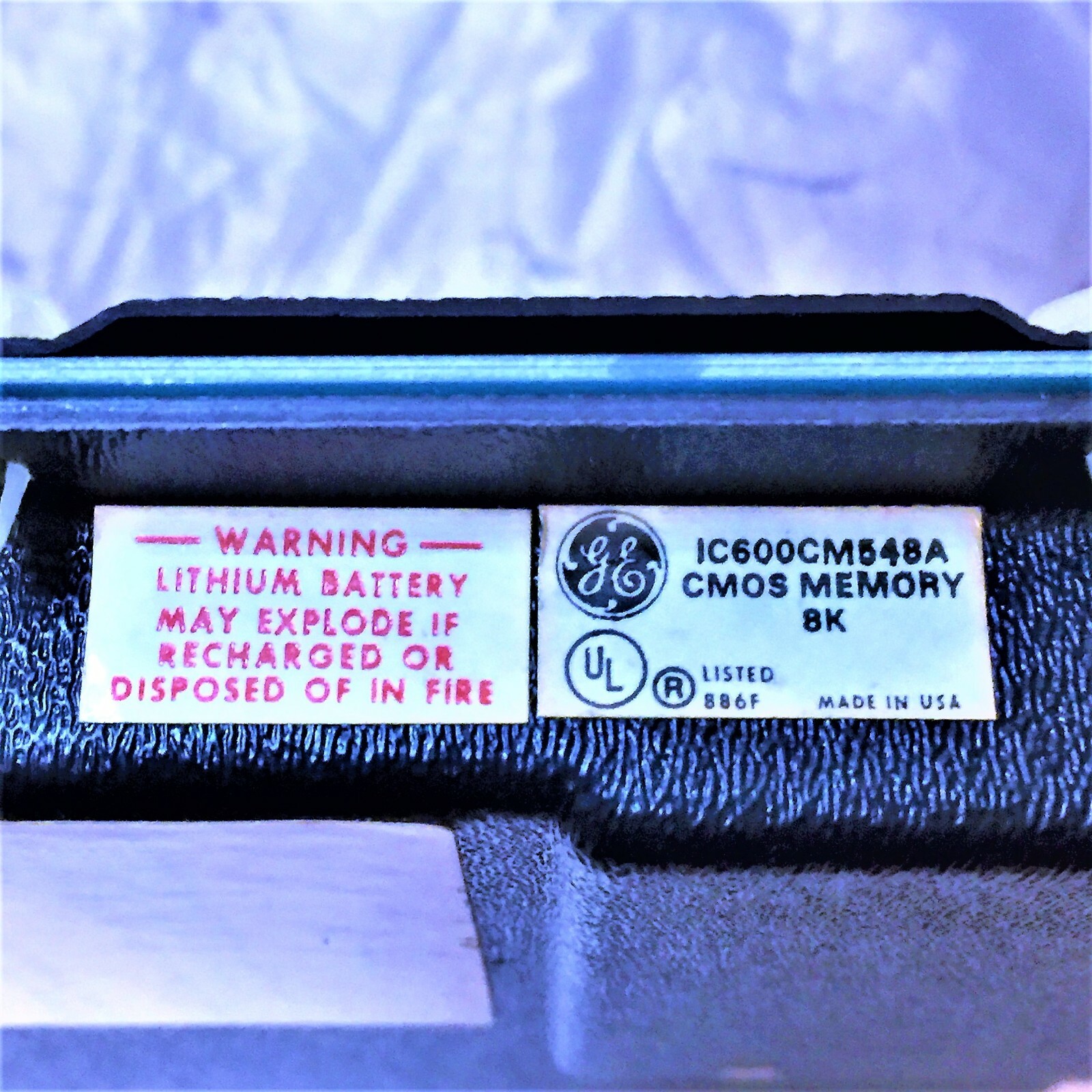 GENERAL ELECTRIC IC600CM548A CMOS 8K MEMORY MODULE