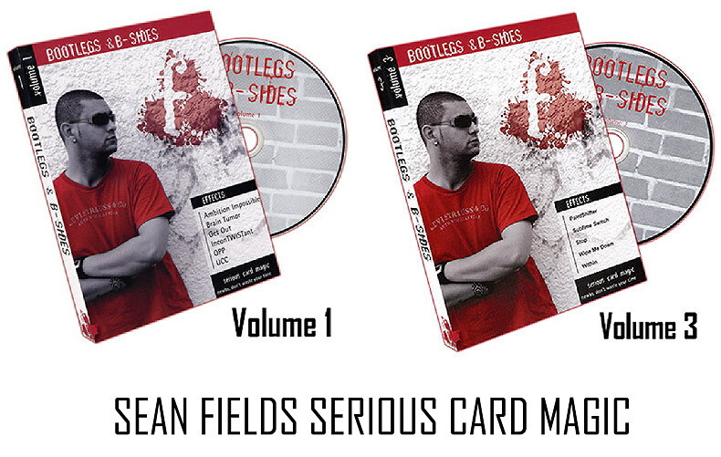 BOOTLEGS AND B-SIDES DVD VOL #1 AND #3  - SEAN FIELDS - CARD MAGIC