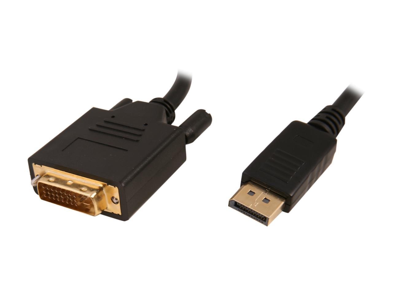 Nippon Labs DP-DVI-6 6 ft. DP DisplayPort Male to DVI-D Male Adapter Cable, Blac