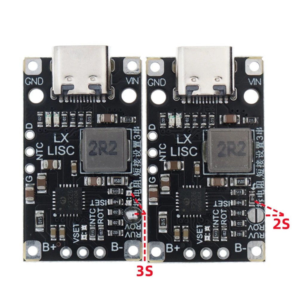 5PCS Type-C 2S Lithium Battery Charging Boost Module 8.4V 12.6V with1189