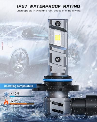 9005/HB3 9006/HB4 Bulbs Combo Fog Lights, 120W 32000LM Super Bright 9005+9006