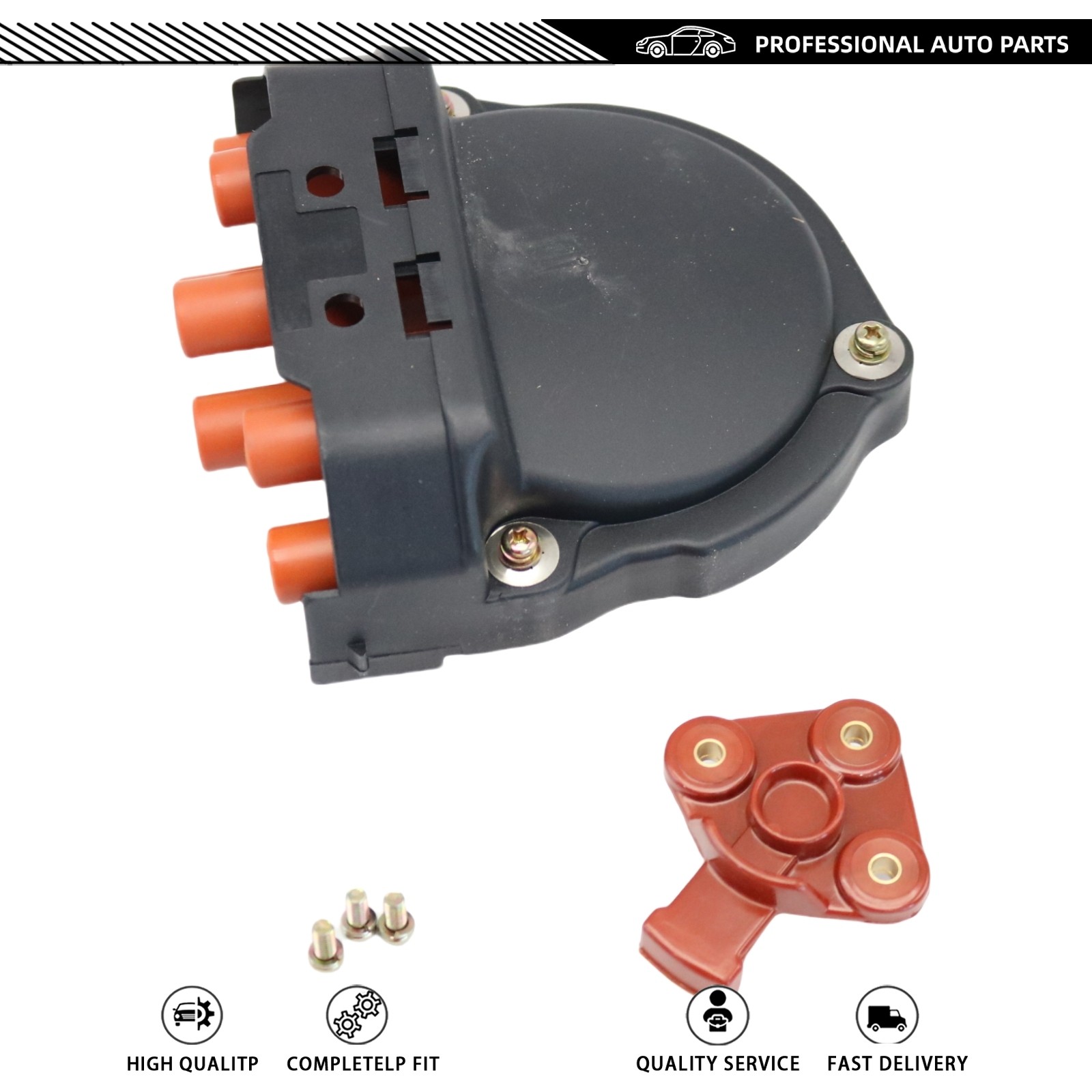 Fit For BMW E23 E24 E28 E30 E31 E32 New Distributor Cap & Rotor 12111725070 USA