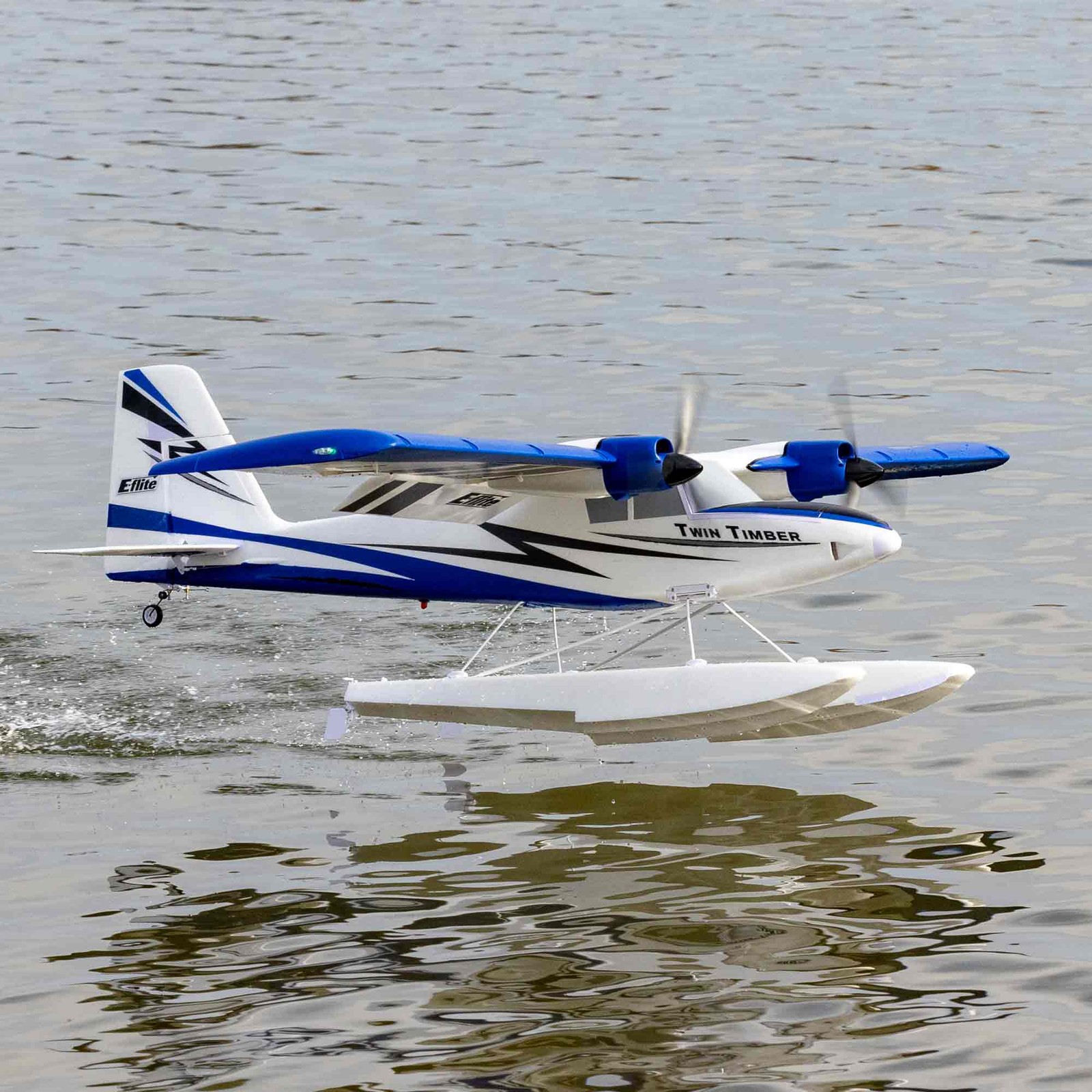 E-flite RC Airplane Twin Timber 1.6m BNF Basic with AS3X and SAFE Select