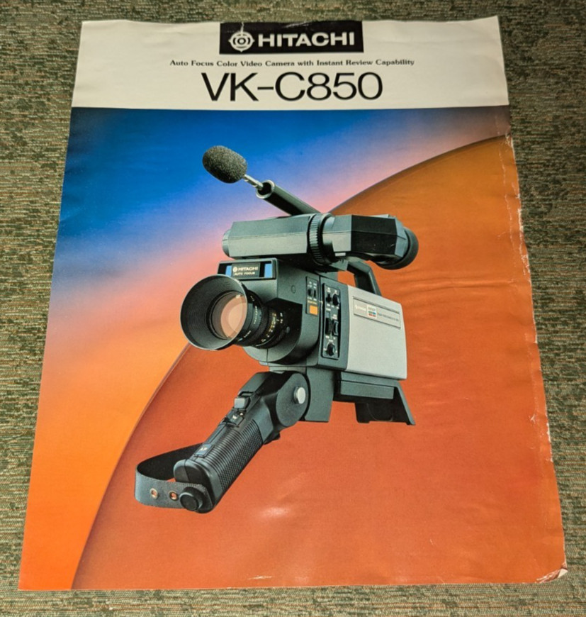 Vintage Hitachi VK-C850 Ad Brochure