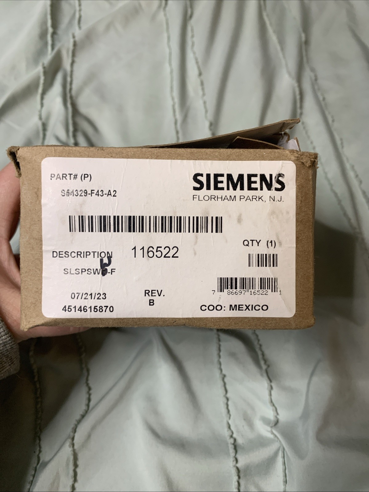 Siemens SLSPSWR-F Wall Mount Fire Speaker LED Strobe S54329-F43-A2