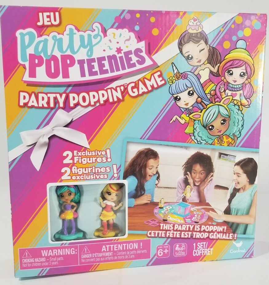 **PARTY POP TEENIES** Party Poppin' Game; 2 Exclusive Figures Ages 6+ Brand New