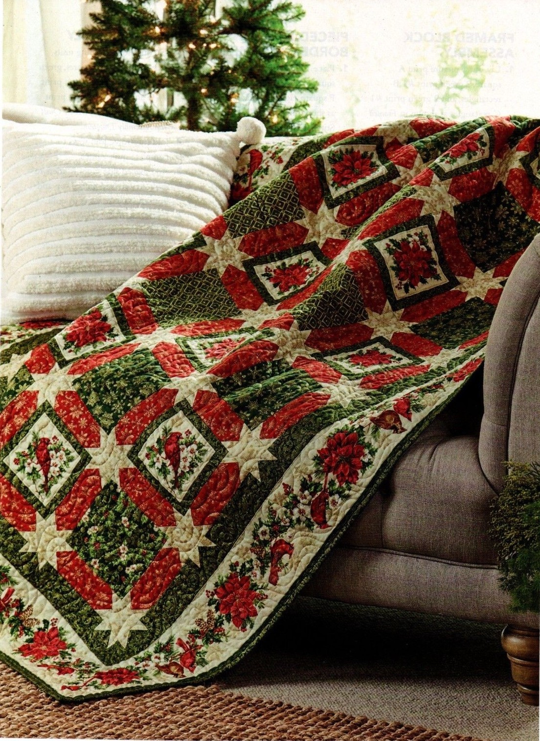 Redbird Quilt Pattern Pieced ET