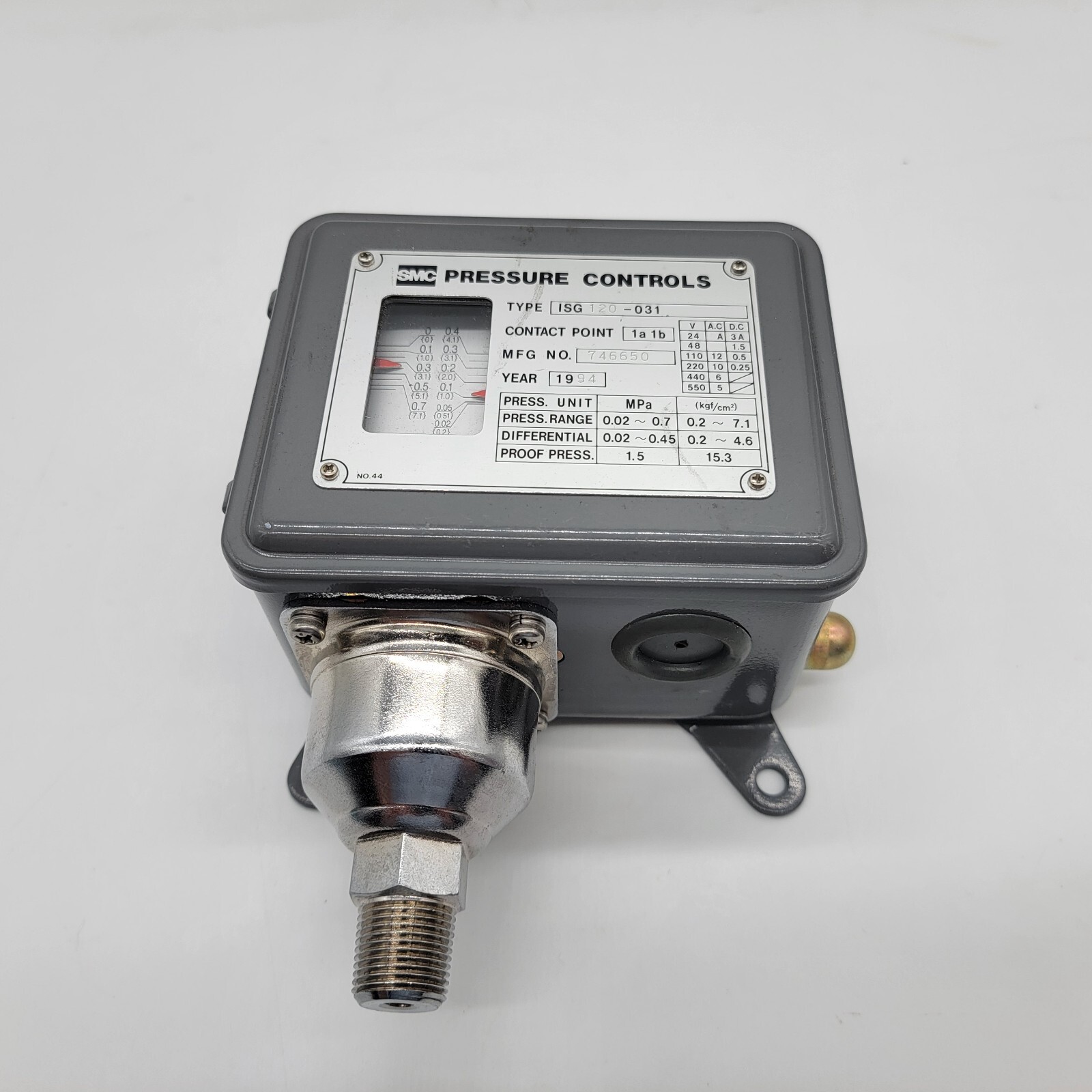 SMC ISG120-031 Pressure Switch