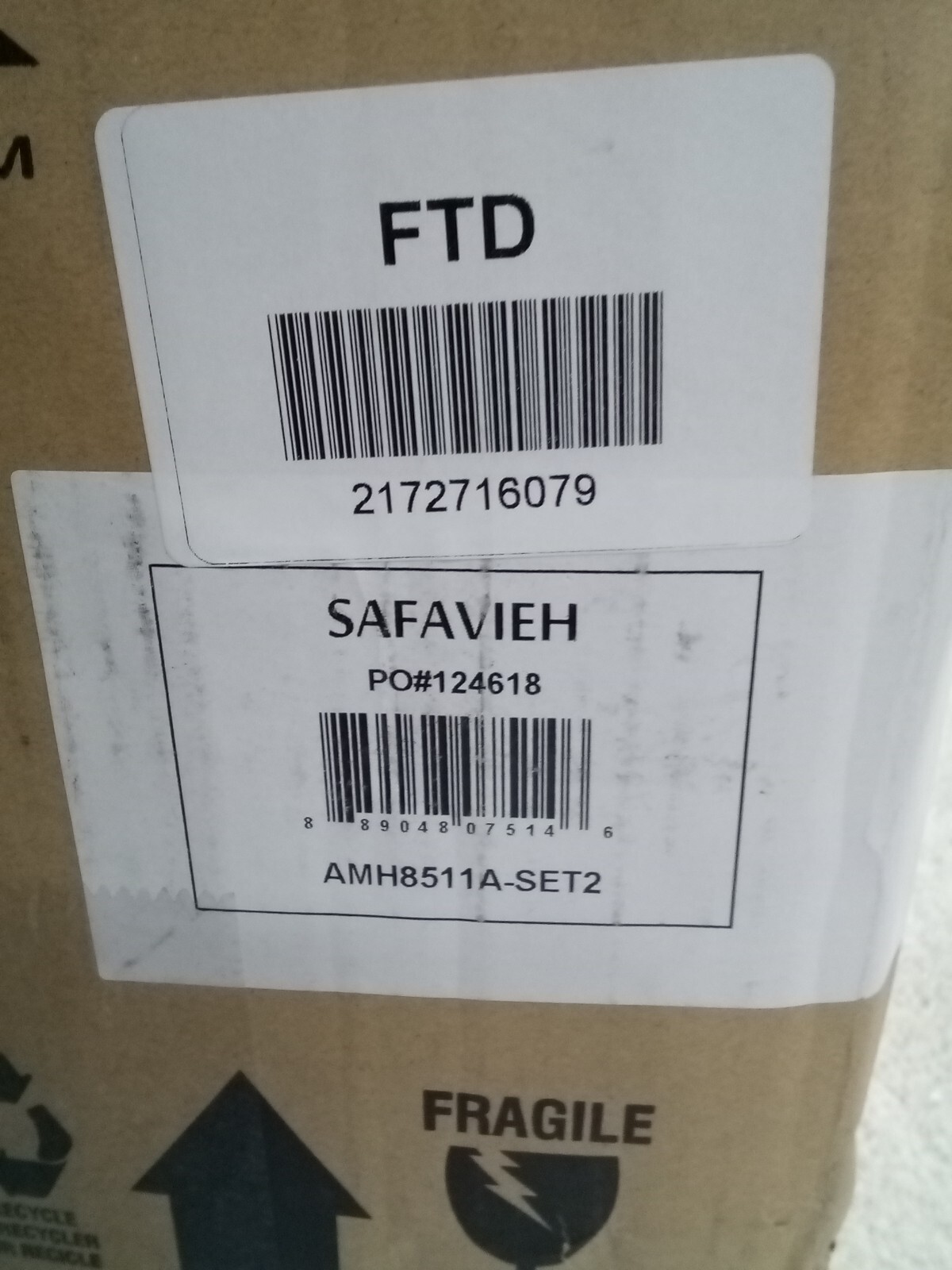 Safavieh Burris Side Chair, Reduced Price 2172716079 AMH8511A-SET2