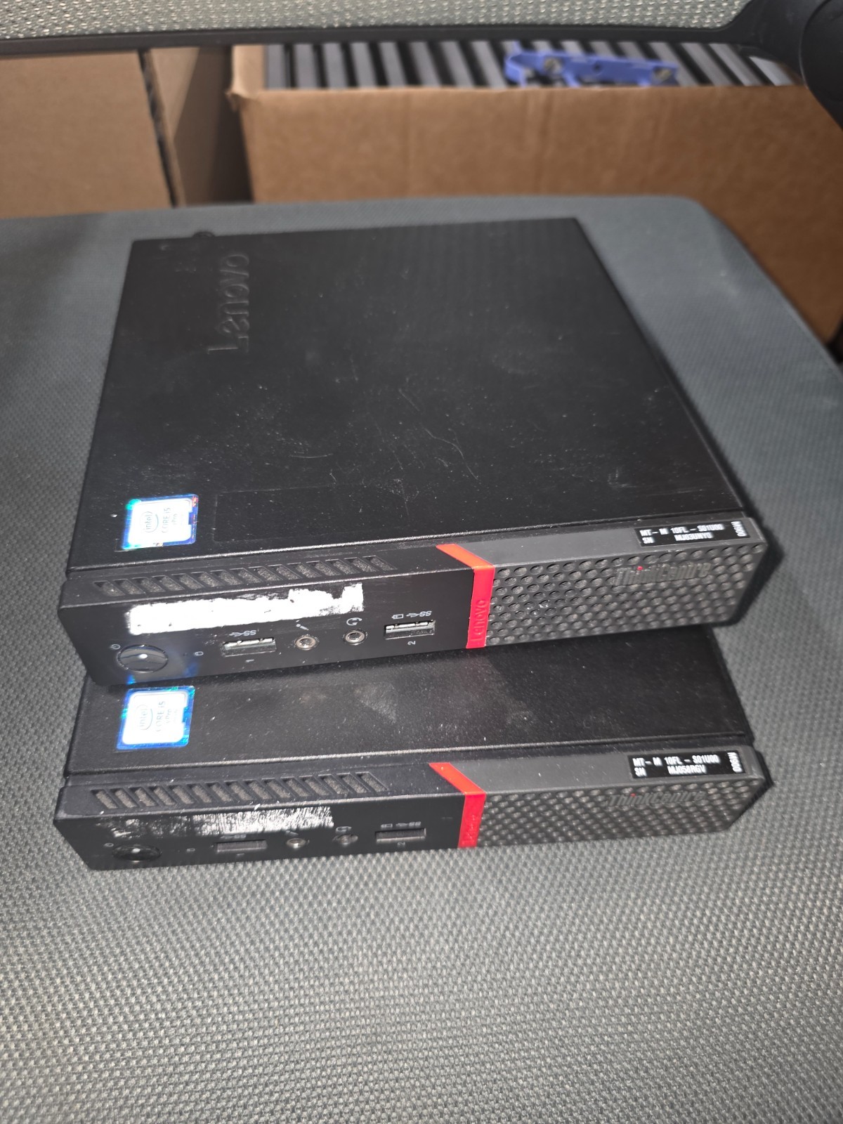 Lot of 2 Lenovo M900M710/M700/M710 - i5-6500T, No RAM/SSD, Boot to BIOS