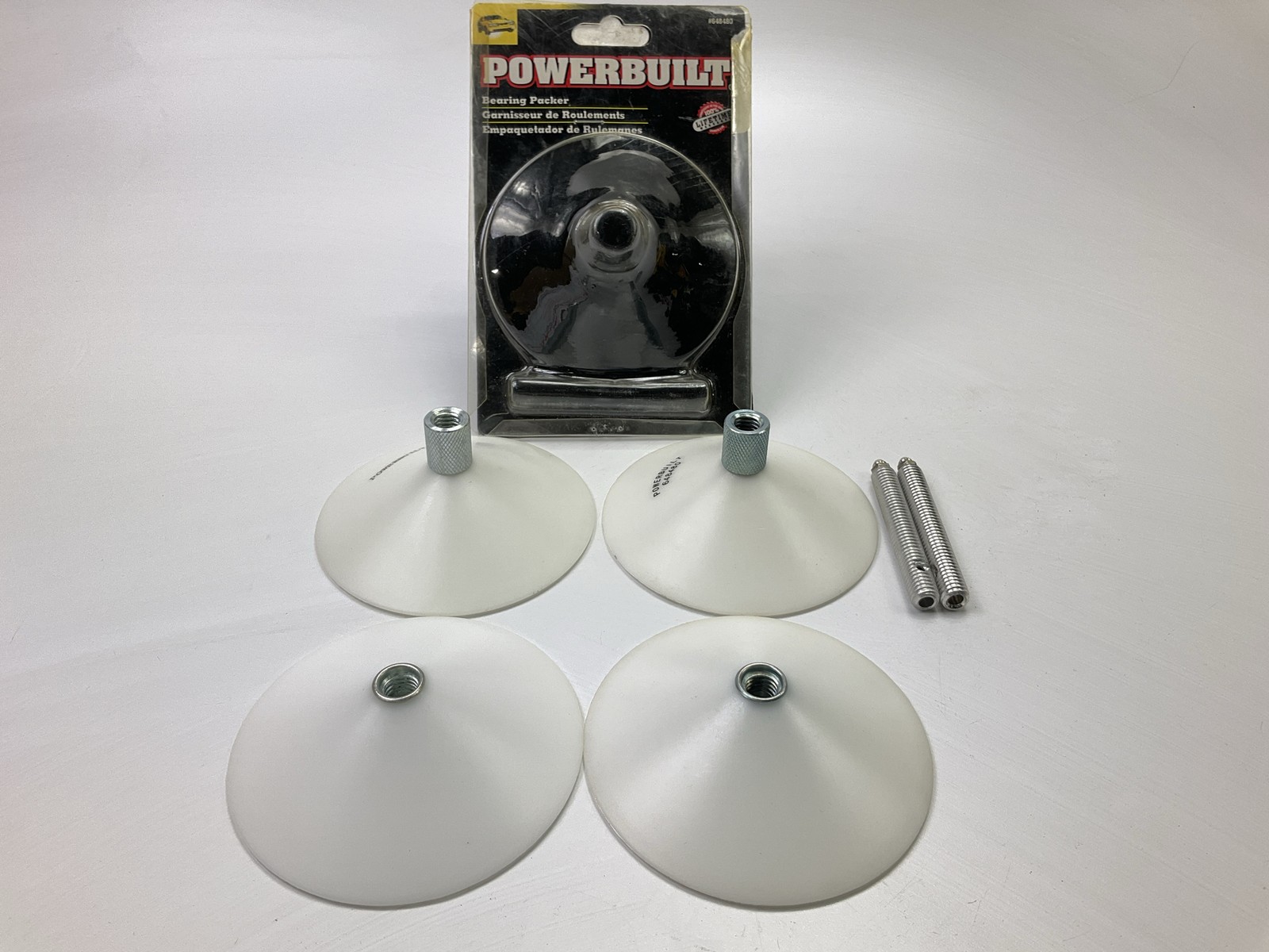 (2) Powerbuilt 648480 Plastic Bearing Packer, White, Large