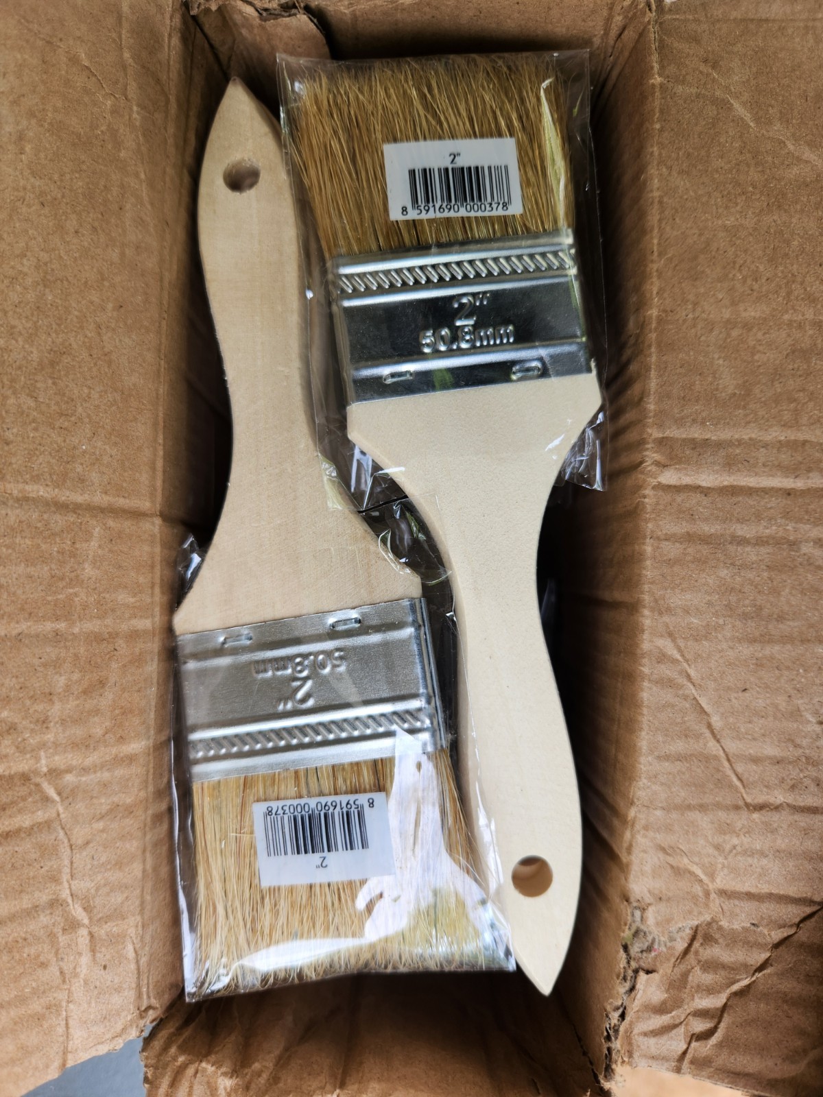 (24 Pk) 2" Wood Handle Chip Brush