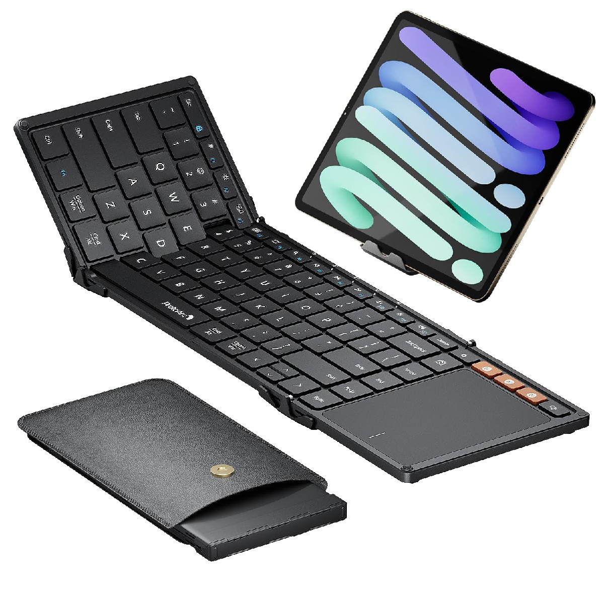 Protoarc Foldable Keyboard Touchpad Xk01 Tp Folding Portable Keyboard Full Size