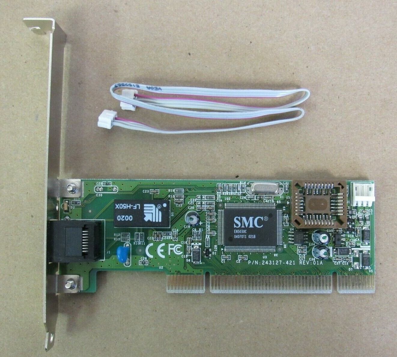 SMC PCI ETHERNET NETWORK CARD P/N 243127-421 SMC1211TX-50
