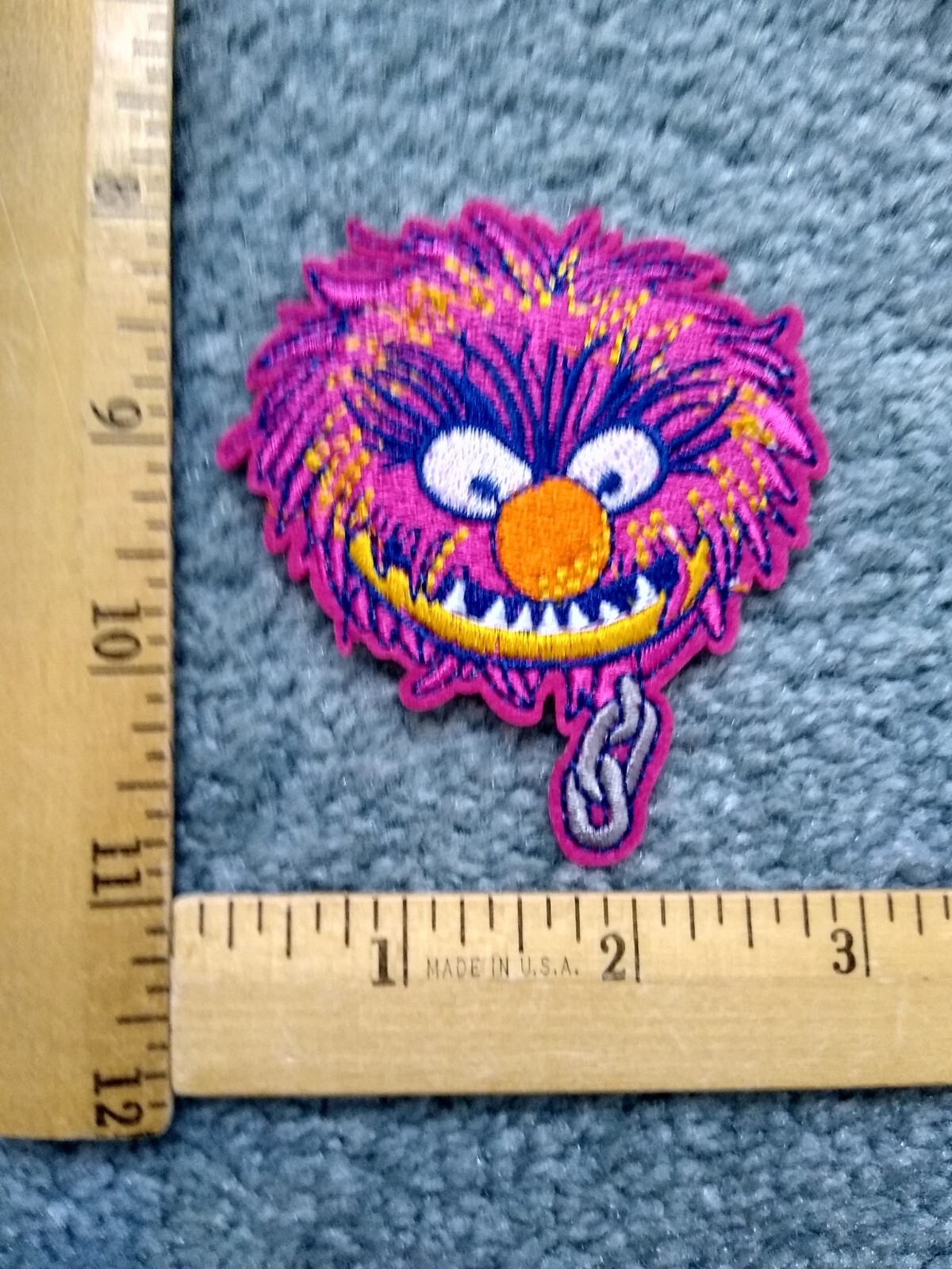 ANIMAL THE MUPPET SHOW IRON ON PATCH   FREE SHIPPING