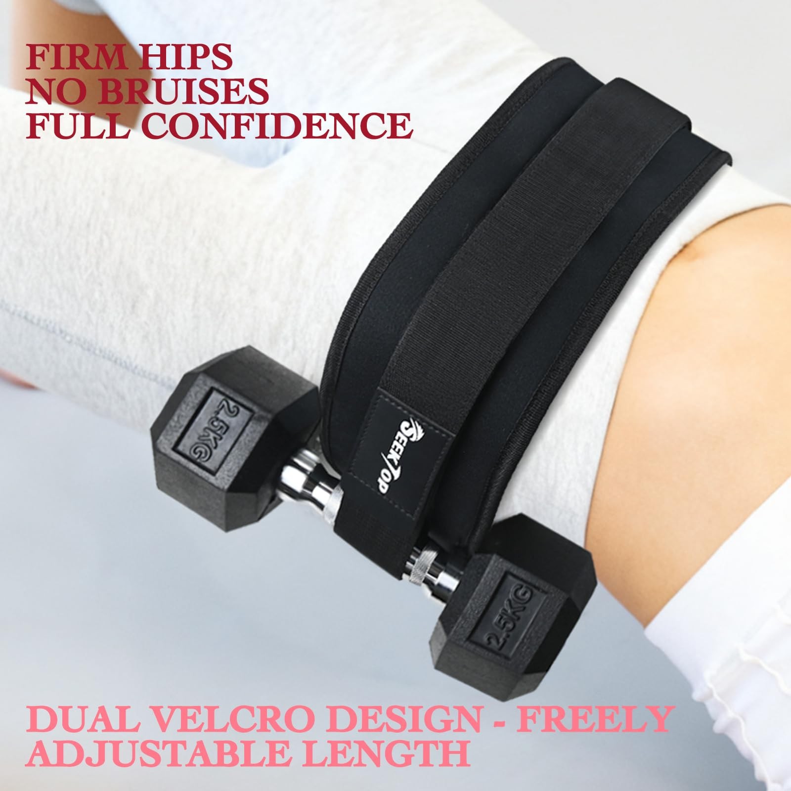 Adjustable Hip Thrust Belt Slip-Resistant Padding Booty Belts for Glutes - Fi...