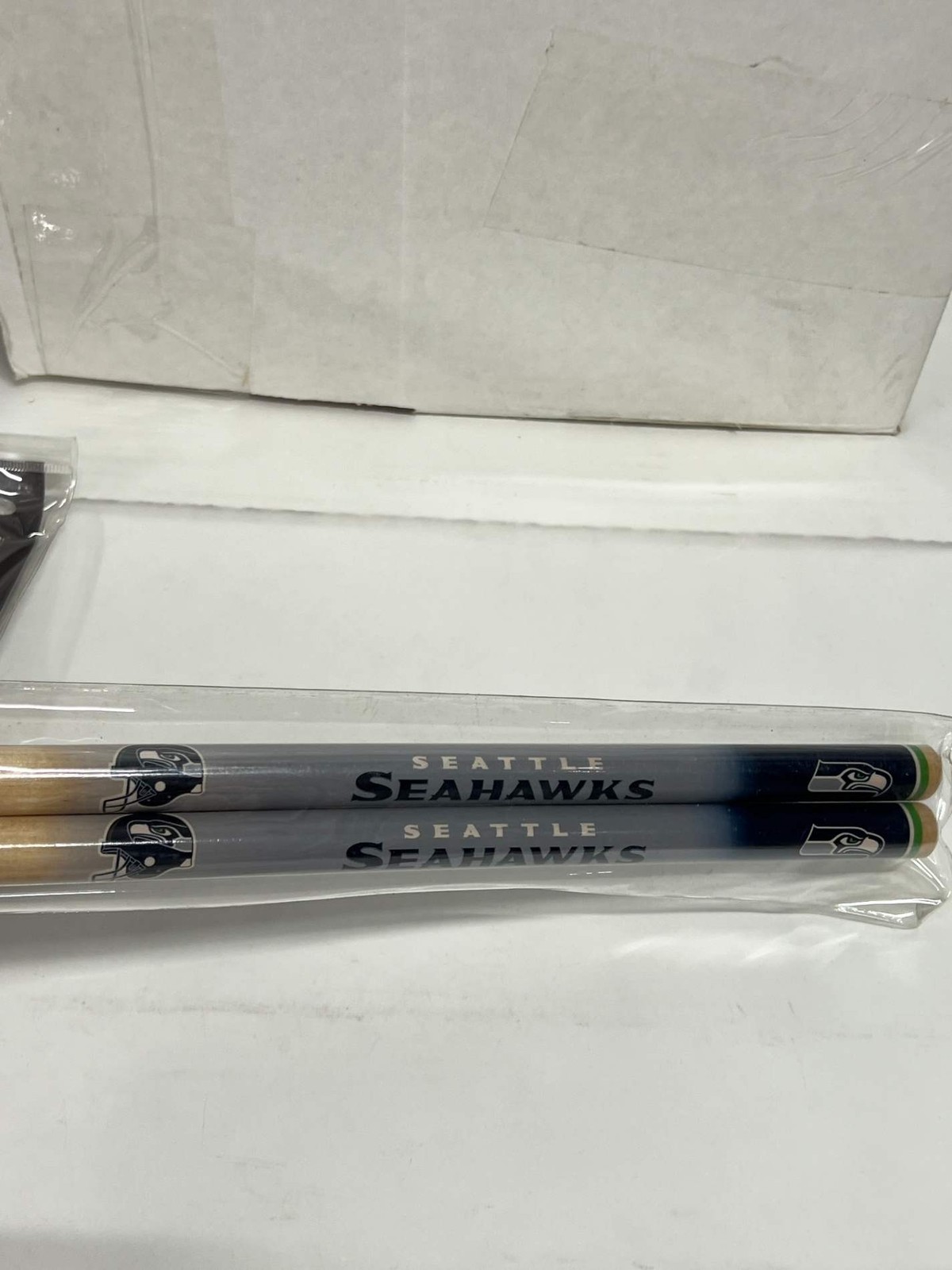 Seattle Seahawks NFL Drum Sticks Set Woodrow Official New Real Wood