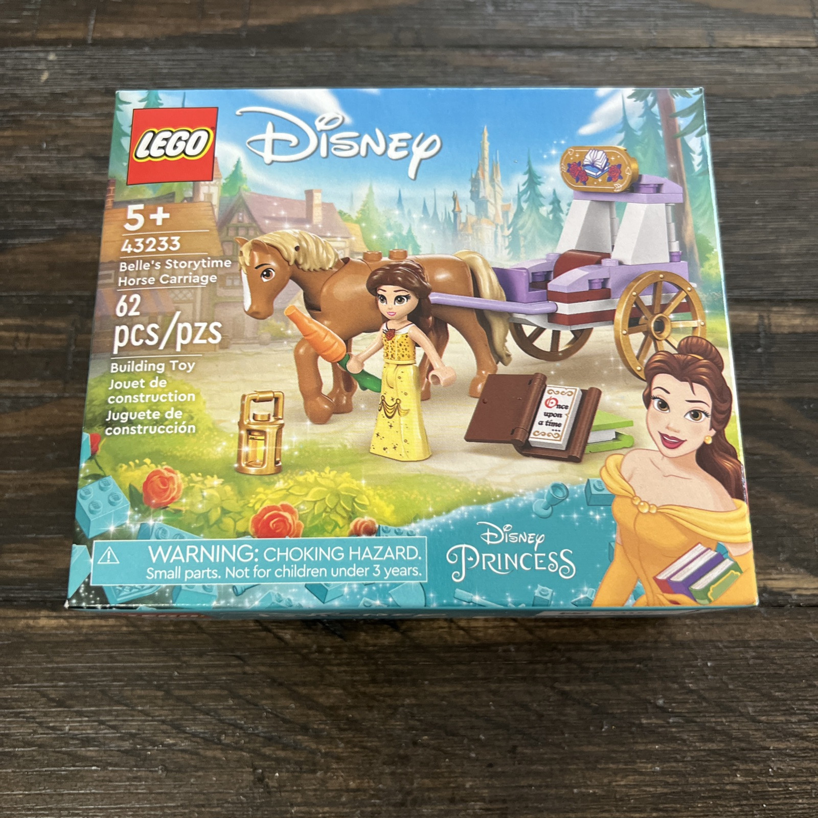 New 43233 Disney Princess Lego Belle’s Storytime Horse Carriage