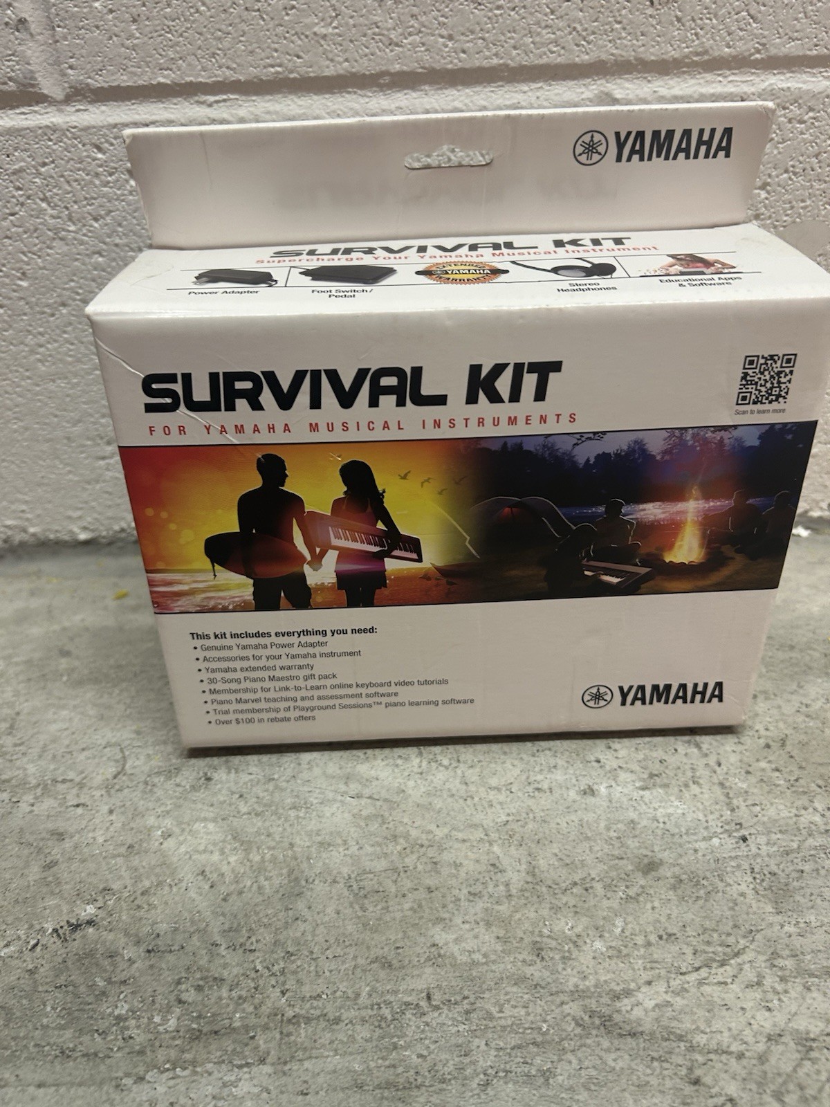 Yamaha Survival Kit Yamaha Electronic Keyboard w/ Adapter Pedal Headphones
