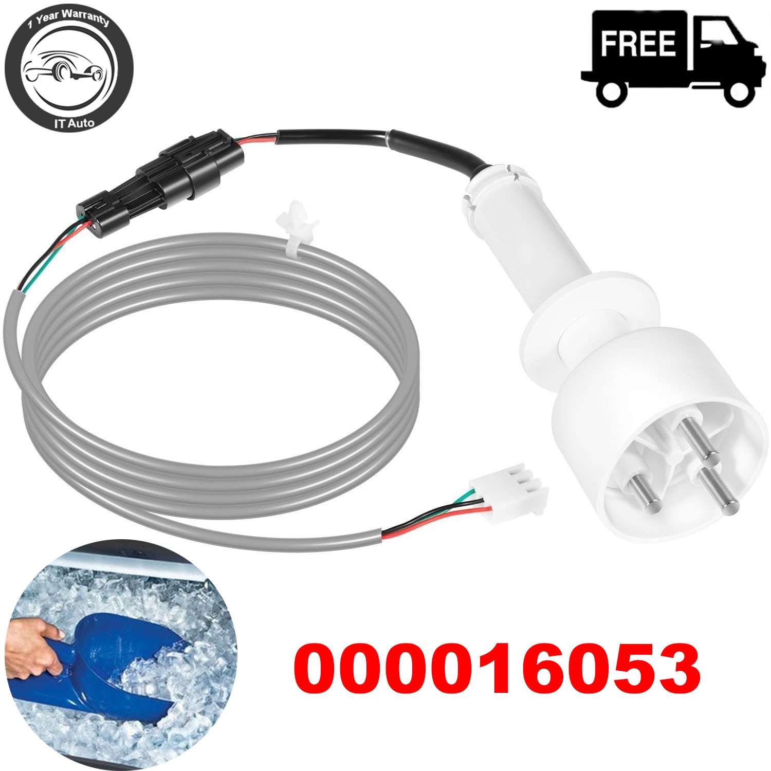 000016053 for Manitowoc Ice Machines Ice Water Level Sensor Probe Kit W/ Harness