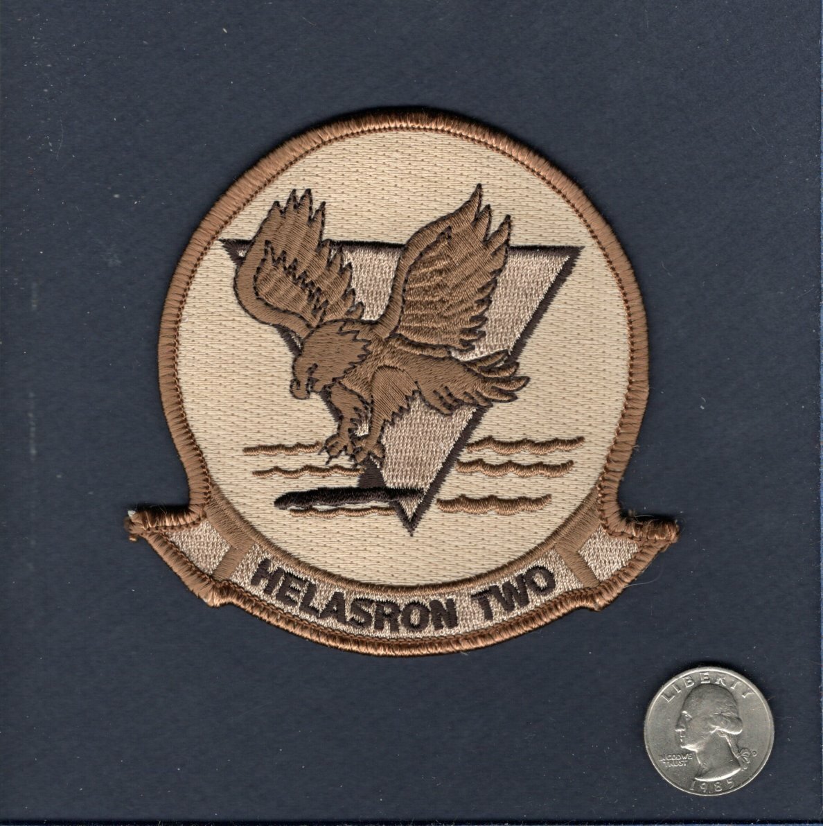 Original HS-2 GOLDEN FALCONS US Navy Helicopter Desert Squadron Patch