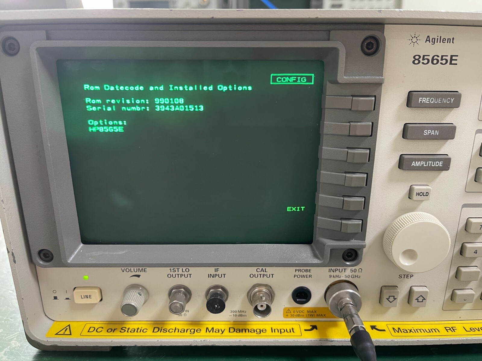 Agilent Keysight 8565E 9KHz - 50GHz Spectrum Analyzer_1513