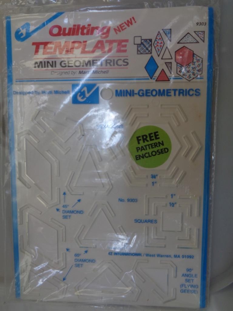 EZ Quilting Template MINI GEOMETRICS Quilt Making Guide